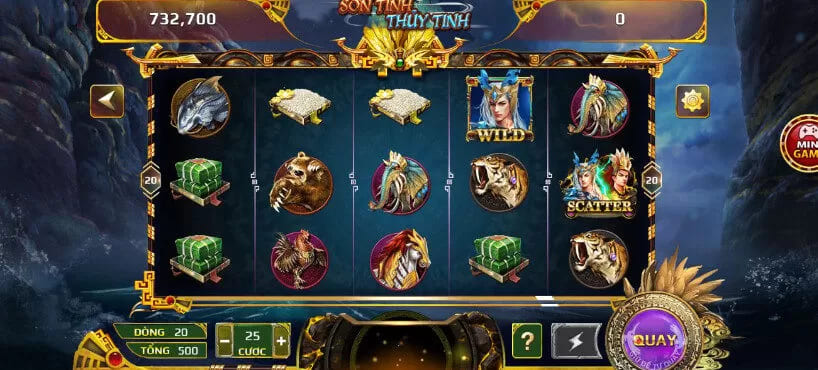 Cách chơi Nổ Hũ Sơn Tinh Thuỷ Tinh 188Bet